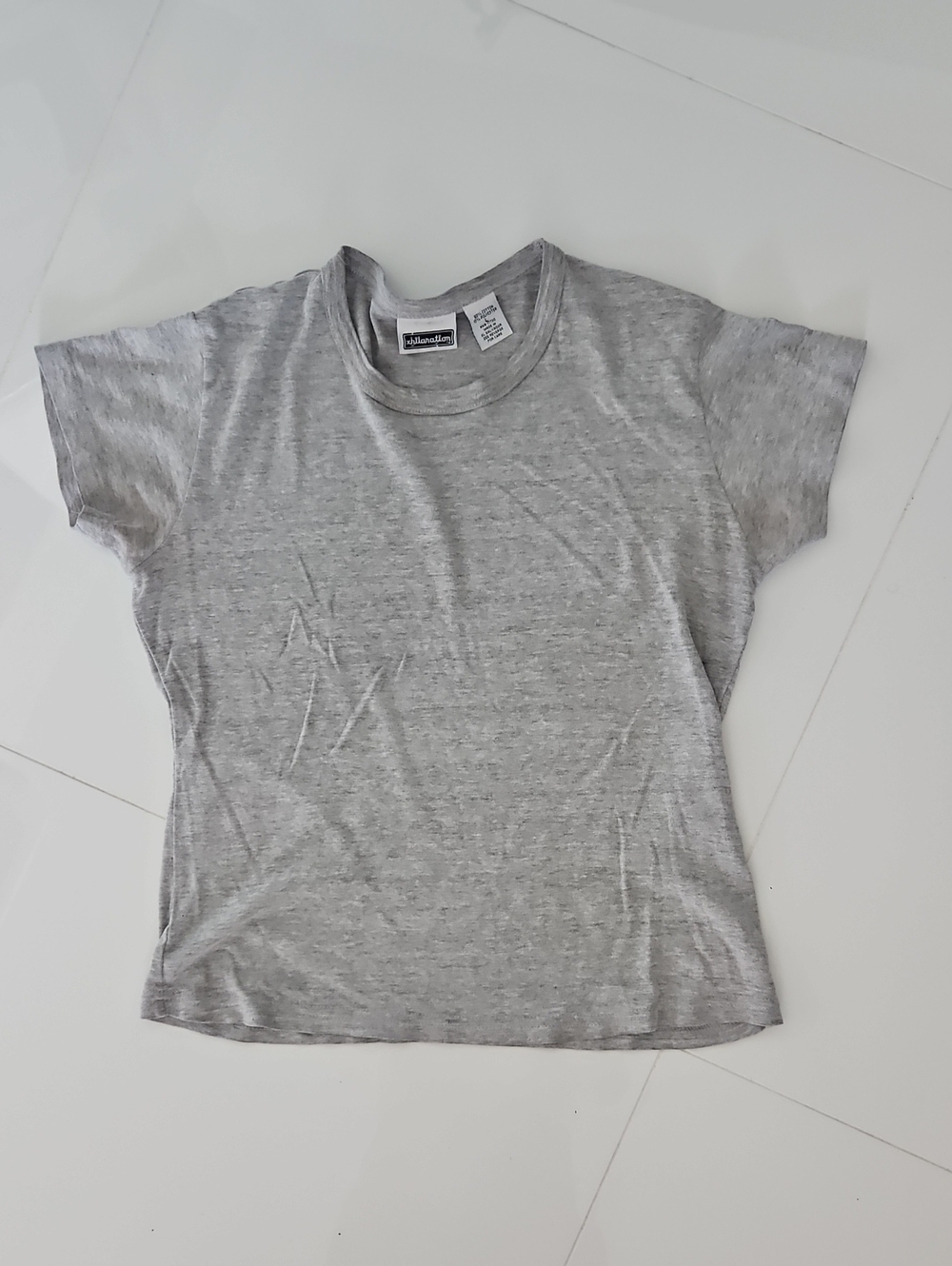 Xhilaration Vintage 1990s Heather Gray Short Sleeve Crewneck Tee